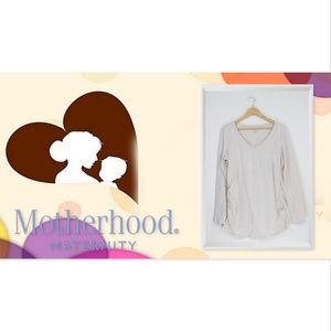 Motherhood V-neck Long Sleeves Shirt Size Large